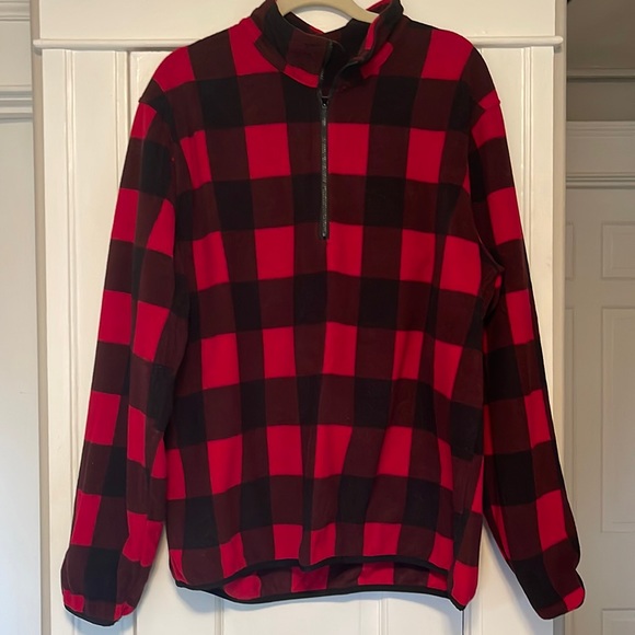 Buffalo check 1/4 fleece zip. - Picture 1 of 6